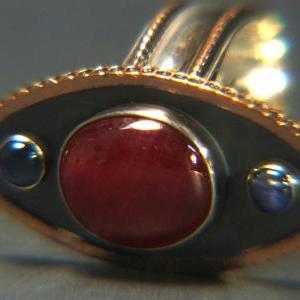 8 Carats Natural Ruby & Sapphires Ring