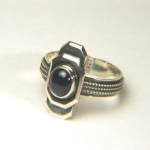 Natural Sapphire Sterling Ring