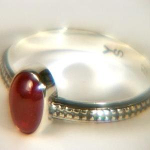 Genuine Ruby Silver Ring