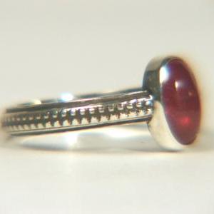 Genuine Ruby Silver Ring