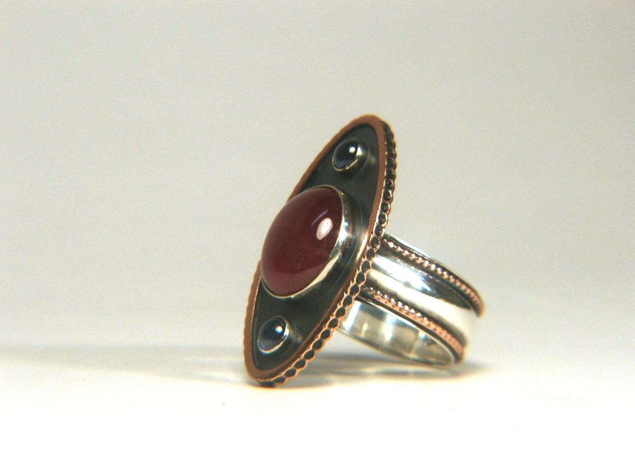 8 Carats Natural Ruby & Sapphires Ring